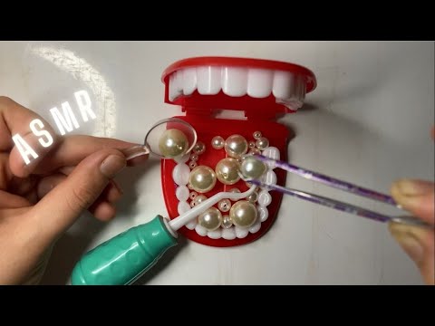 Retirando Pérolas da sua boca com sons de boca [ASMR Dentista]🦷🦪