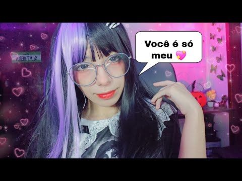 ASMR E-GIRL COM CIÚMES DE VOCÊ ROLEPLAY