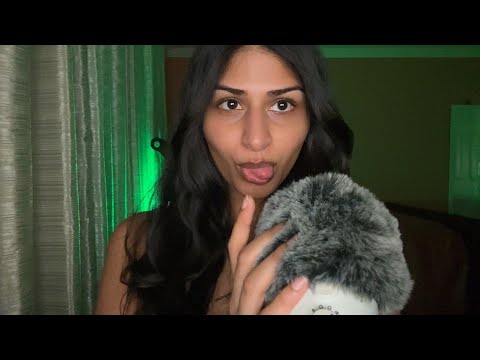 asmr deep mic scratching 🐚 | sensitive fluffy mic - low lighting