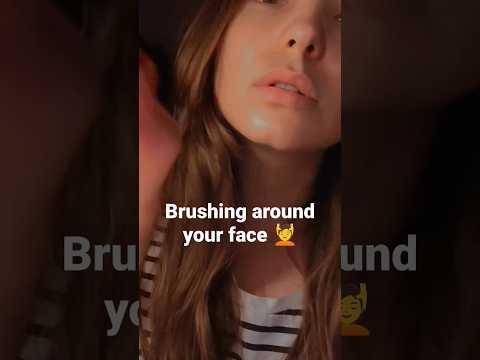 💆 ASMR: brushing around your face, no talking #shorts #asmr