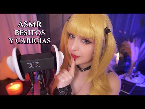 ⭐ASMR Besitos y Caricias muy Cerca 🖤💋Misa Amane te Cuida para Dormir