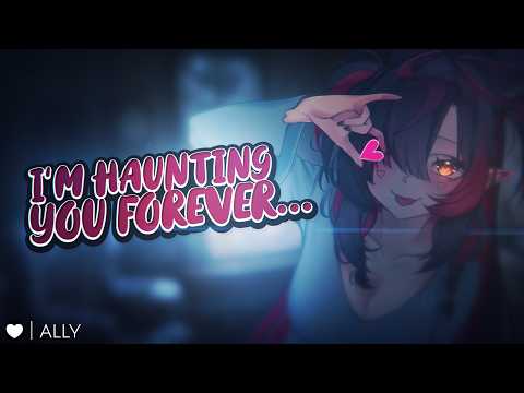 ASMR || Shy Clingy Ghost Girl Wants to Haunt You Forever! [Tsundere] [Cuddles] [Cute] [Rain Sounds]