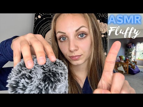 ASMR Deep Ear to Ear Fluffy Mic Whispers! 💙(Inaudible)