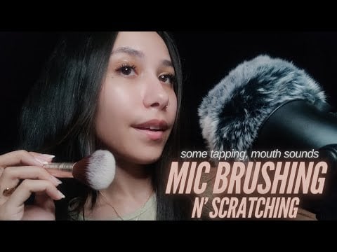 ASMR | Mic Brushing (ft. Tapping, Mouth Sounds, Whispers & Mic Scratching)