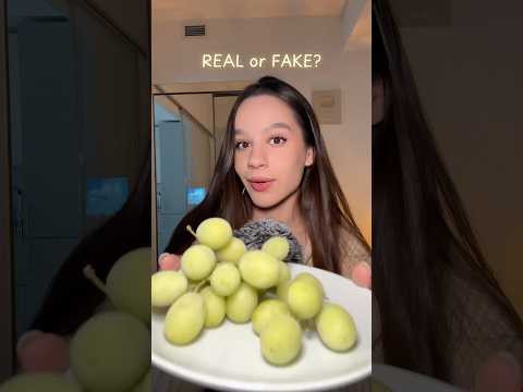 REAL or FAKE FOOD? Hard level ASMR!🔥 #asmrtriggers #asmrvideo #food #asmreating #eating #fakefood