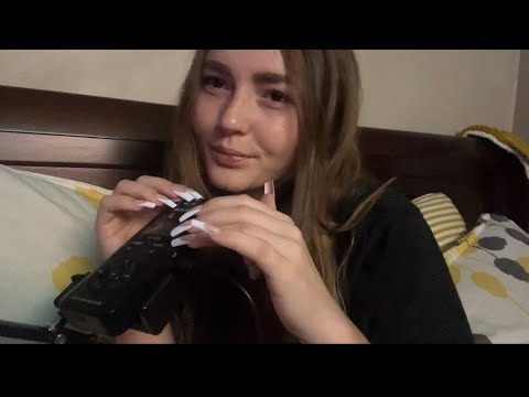 Asmr~All in your Ears~Tascam Tapping & Mouthsounds/inaudible + very little brushing 