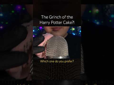 The Grinch or the Harry Potter Cake? 🩷 #asmr