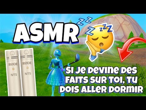 ASMR Français • SI JE DEVINE DES FAITS VRAIS SUR TOI, TU DOIS ALLER DORMIR ! 😴 (rode nt5)