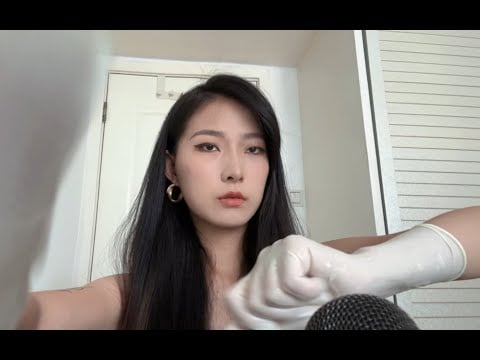 ASMR🎧｜Another issue of gloves_aloe vera gel_rubber gloves_with wearing process