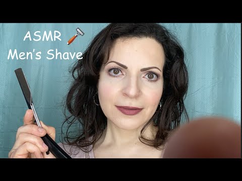 ASMR Roleplay Men's Straight Razor Shave🪒