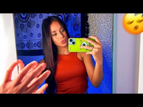 ASMR AGRESSIVO NO ESPELHO - MOUTH SOUNDS E MUITO TAPPING!! 
