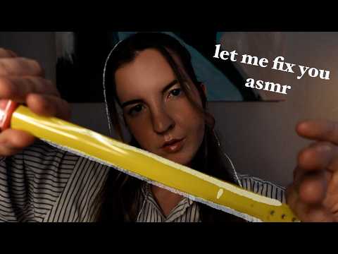asmr roleplay *fixing all your tingles* (light triggers, measuring, hand movements)