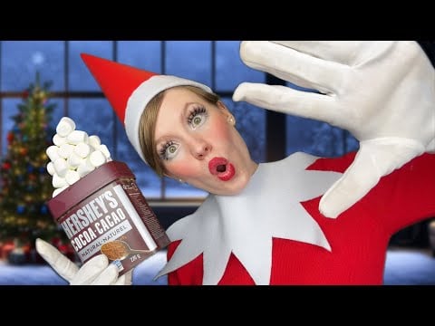 ASMR Elf on the Shelf gives you a makeover 🎄🤪💋 (Santa wants to kidnap you)