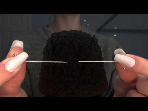 DEEP Brain Scratches Foam + Bare Mic (Scalp Check with Tools and Scratching) [ASMR]