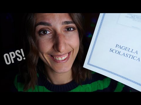 SONO STATA BOCCIATA? Ti mostro le mie pagelle 😱 ASMR ITA