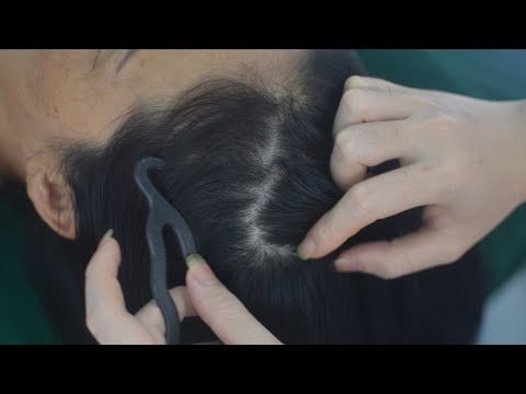 ASMR Scalp Scratch, Nape Tingles, Hair Sounds For Relieve Anxiety, Stress  No Talking