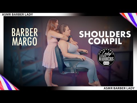 ASMR Barber Neck and Shoulders Massage by Barber Lady Margo