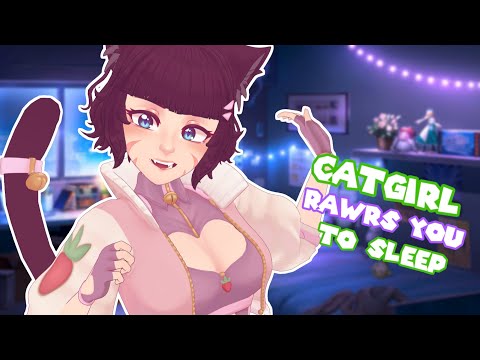 [ASMR] 🐾 Catgirl Rawrs For Sleep & Tingles