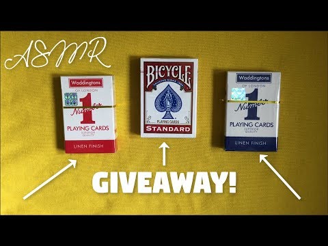 [ASMR] Card Magic & Giveaway