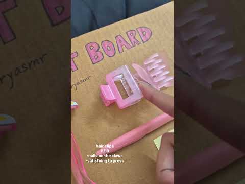 ASMR pink themed fidget board 🎀 #asmr #relax #visualtingle #asmrsounds #lofi #fidget #rating #shorts
