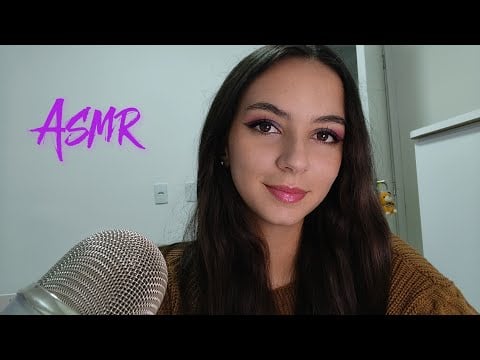 ASMR ME MAQUIANDO E CONVERSANDO COM VOCÊ! Video para fazer companhia :)