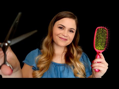 ASMR | Relaxing Haircut | Shampoo & Condition, Hair Brushing & Scalp Massage