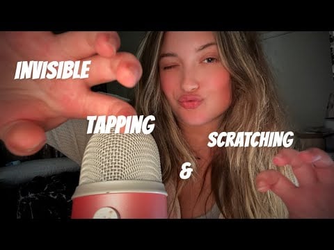 ASMR BUT YOUR FACE SOUNDS WEIRD (INVISIBLE TAPPING & SCRATCHING)+tingly word rep & mouth sounds 