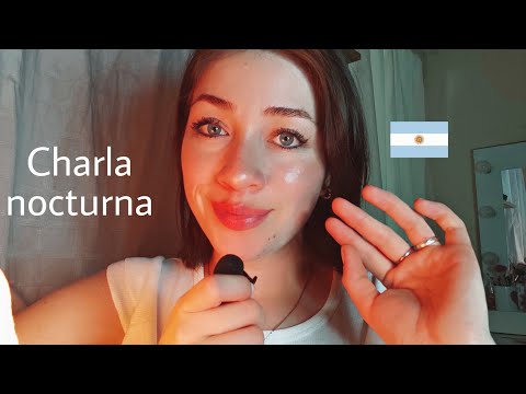 ASMR ARGENTINA 🇦🇷 Charla nocturna 💤😴 susurro cerca del mic