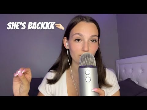 ASMR Chit chat and ramble💗( I am back!)