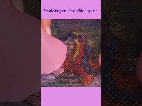 ASMR Scratching on Reversible Sequins ❤️ #asmr #shorts