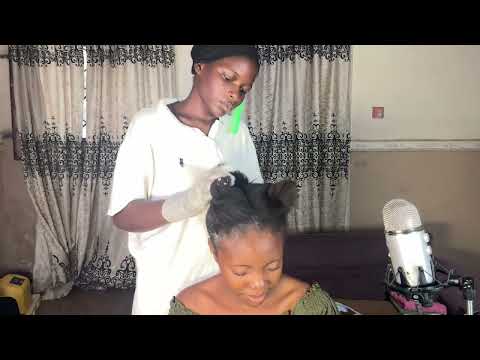 ASMR SLEEP TINGLES, RELAXING HEAD RELAXER APPLICATION VERY SATISFYING HEAD MASSAGE