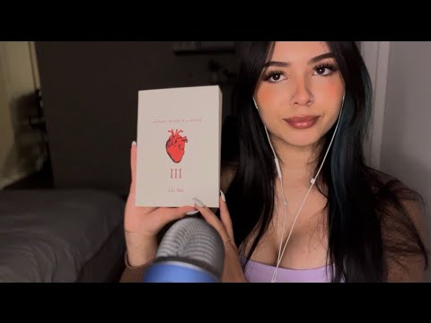 ASMR | reading you to sleep. gum chewing + semi inaudible. 💤