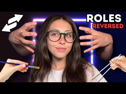 REAL PERSON ASMR on me 🎤 I wasn’t prepared for this (tingles & chaos ahead)
