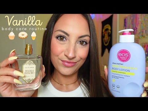 ASMR My Vanilla Body Care Routine 🍦🍰