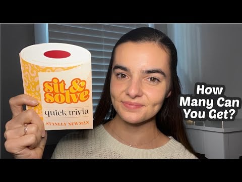 ASMR Asking You 50 Multiple Choice Trivia Questions