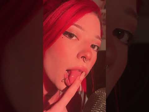 spit painting wet mouthsounds ASMR SHORT video! #spitpainting #egirl #gamergirl