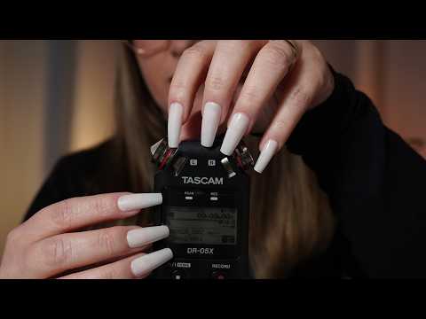 ASMR | TAPPING e SCRATCHING no próprio TASCAM | Sons para relaxar e dormir | Binaural 4K