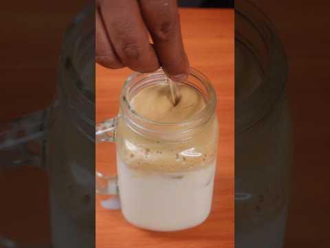 Creamy Cold Coffee ASMR 🧊☕ Satisfying Drink Making #shorts #asmr