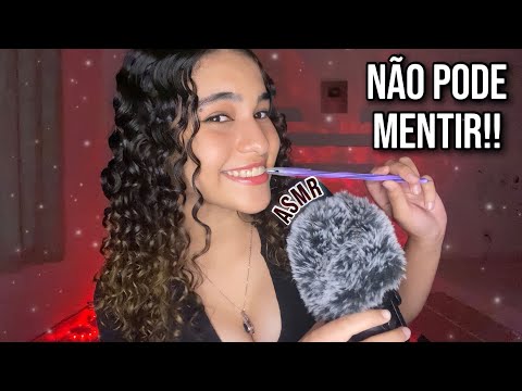 ASMR | FAZENDO PERGUNTAS SOBRE A SUA PERSONALIDADE!