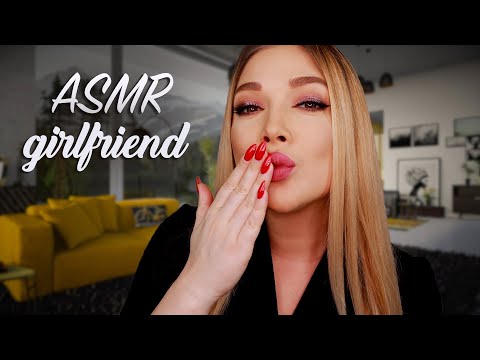 ASMR Girlfriend Takes Care of You (Face Brushing and Massage, Scalp Massage)