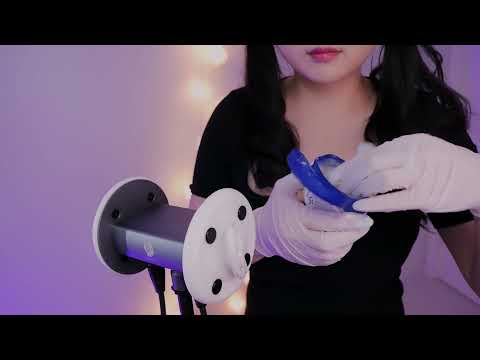 Ear Massage with Latex Gloves 100% Sensitivity 👂 40 minute (No Talking)