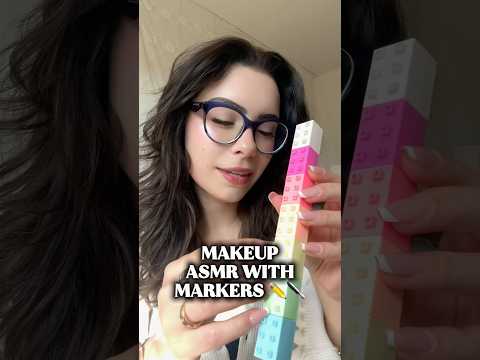 ASMR Makeup with Colorful  Highlighters 🎨✨#asmr #shorts #makeup
