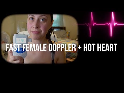 My Doppler Heartbeat While It's Very HOT | Female Heartbeat