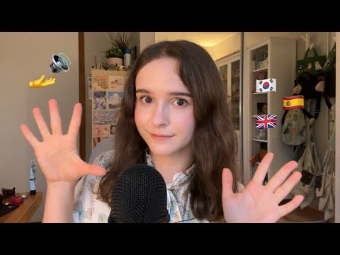 ASMR in 3 Languages 🌍 Hand Sounds | 손소리 | Sonidos de manos ✋ (ENG KOR ESP)