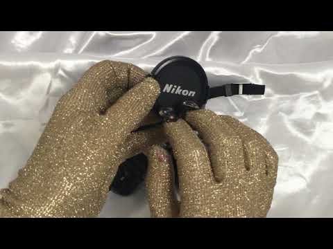 GLOVES ✋🤚  EXPLORING MY OLD NIKON CAMRA  with TAPPING🎧  [[ASMR]]