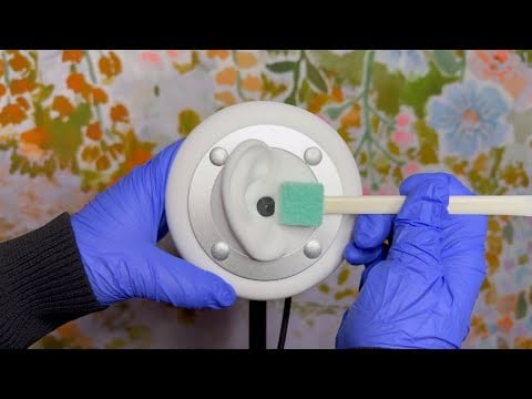 ASMR | Ear To Ear Cleaning - No Talking, Visual Triggers, Gloves, Otoscope, Picking & More!