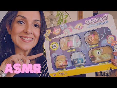 Little Sounds ASMR | Playing with "Squirkies" Fidget Pets - Whispered