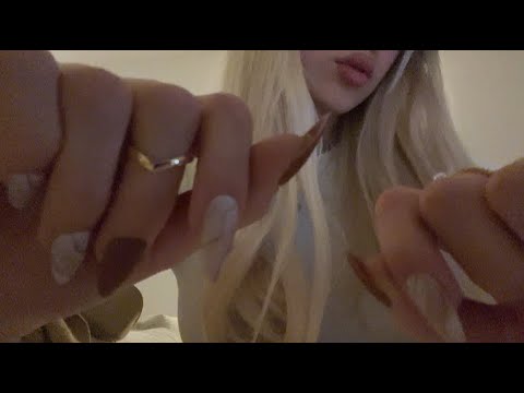 POV tapping on your face - close up camera ASMR