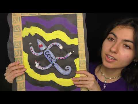 My Childhood Art + Soft Spoken Explanation || ASMR