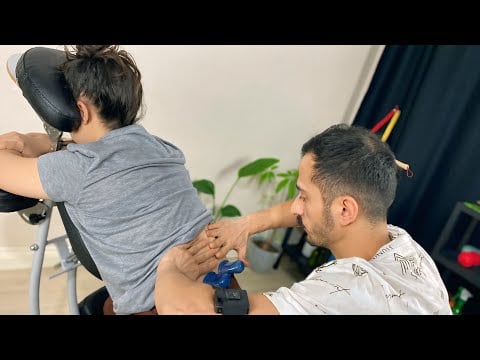 Deep tissue waist massage ASMR (for sleep)